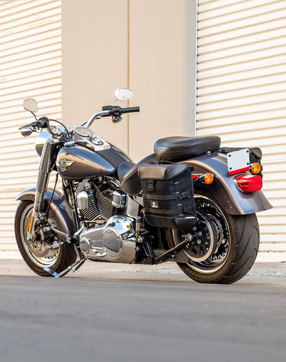 15L - Incognito Quick Mount Medium Solo Alforja (Left Only) para Harley Softail Fat Boy Lo FLSTFB