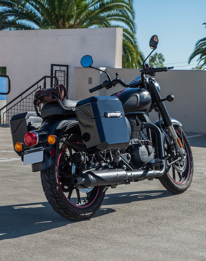 15L - Outlaw Quick Mount Medium Royal Enfield Classic 350 Painted Hard Solo Alforja (Right Only)