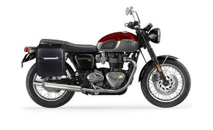 15L - Outlaw Quick Mount Medium Triumph Bonneville T120 Painted Hard Solo Alforja (Right Only)