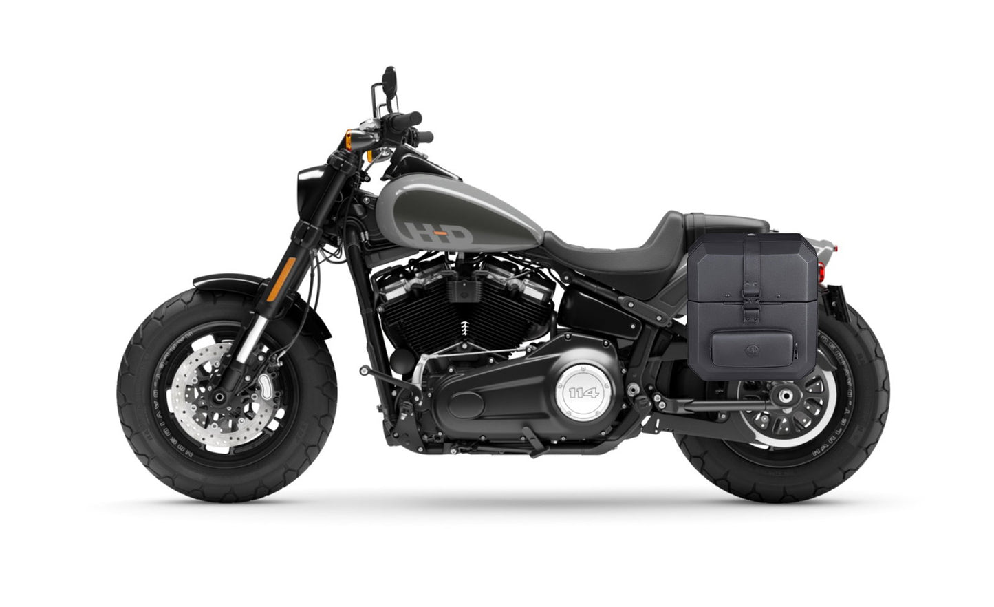 15L - Outlaw Quick-Mount Medium Hard Solo Alforja (Left Only) para Harley Softail Fat Bob FXFB/S