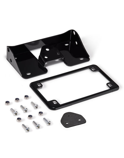 Viking Turn Signal & License Plate Relocation/ Extension Kit para Harley Softail Fat Boy Black