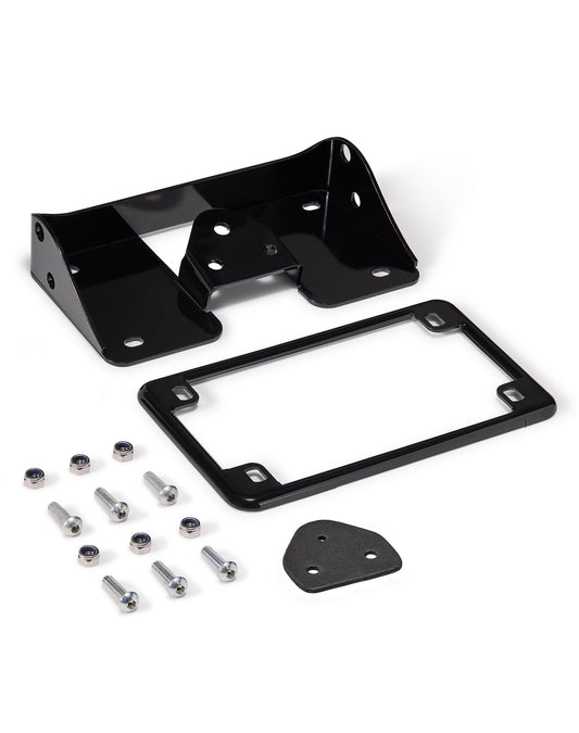 Viking Turn Signal & License Plate Relocation/ Extension Kit para Harley Softail Fat Boy Black