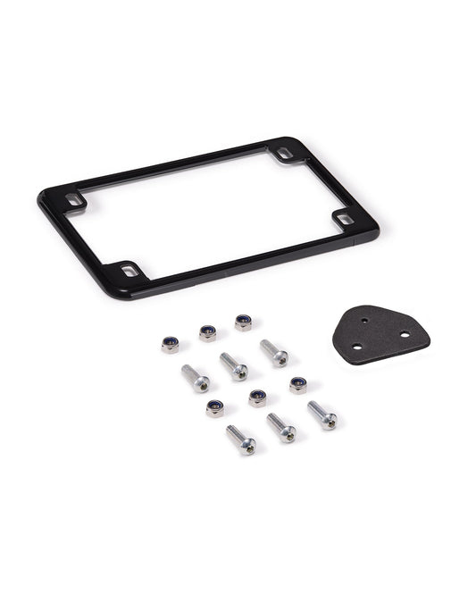 Viking Turn Signal & License Plate Relocation/ Extension Kit para Harley Softail Fat Boy Black