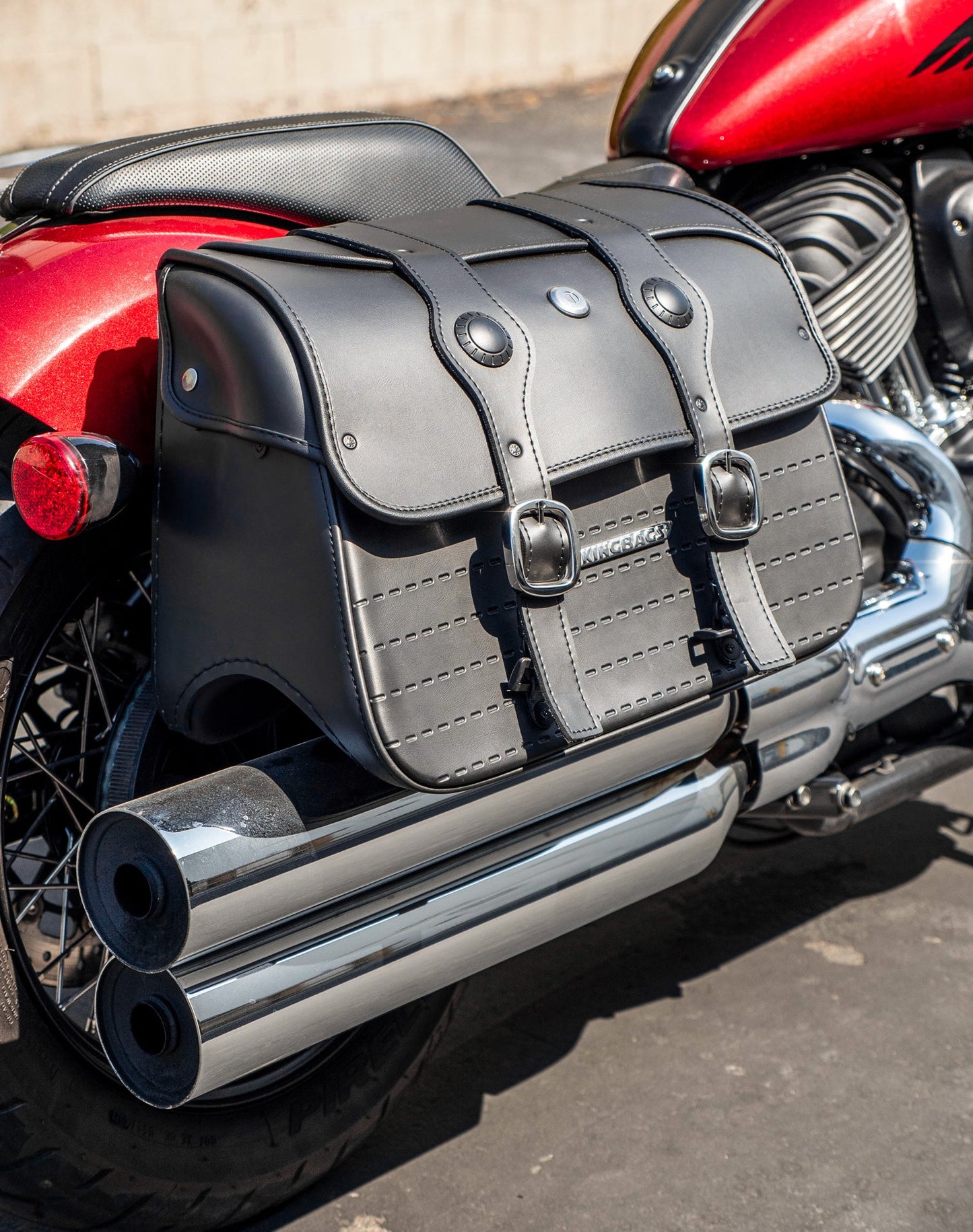 34L - ArrowHead Large Indian Chief Bobber Motocicleta Alforjas