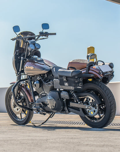 10L - Incognito Quick Mount Small Solo Alforja (Left Only) para Harley Dyna Super Glide Custom FXDC/I