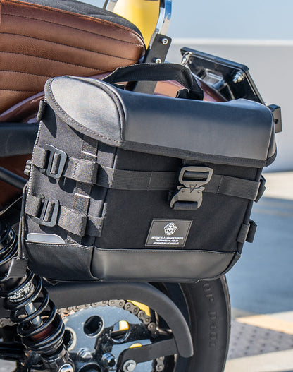 10L - Incognito Quick Mount Small Solo Alforja (Left Only) para Harley Dyna Super Glide Custom FXDC/I