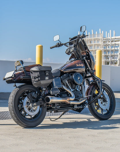 10L - Incognito Quick Mount Small Solo Alforja (Right Only) para Harley Dyna Super Glide Custom FXDC/I