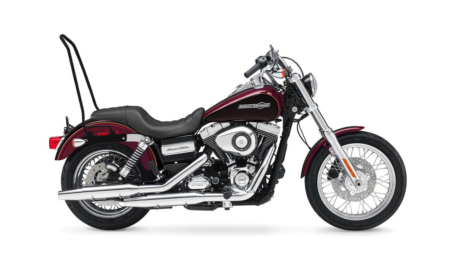 Iron Born Blade 25" Sissy bar para Harley Dyna Super Glide Custom FXDC/I Matte Black