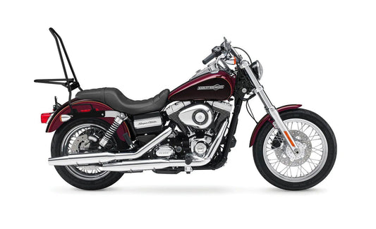 Iron Born Blade 25" Sissy bar with Foldable Luggage Rack para Harley Dyna Super Glide Custom FXDC/I Matte Black