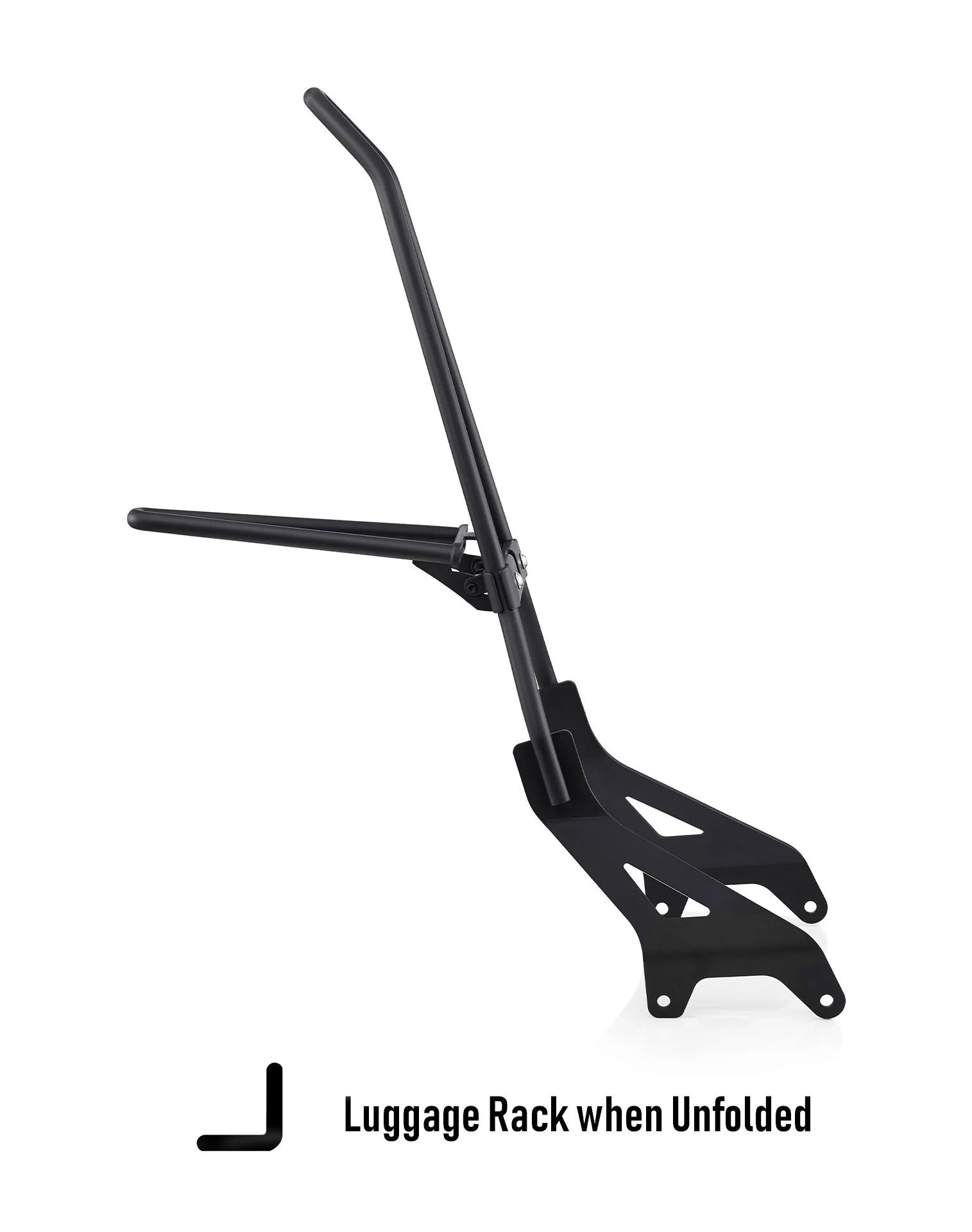 Iron Born Blade 25" Yamaha Bolt Sissy bar with Foldable Luggage Rack Matte Black