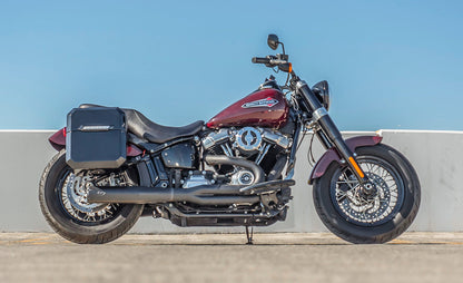 15L - Outlaw Quick Mount Medium Harley Softail Slim FLSL Painted Hard Solo Alforja (Right Only)