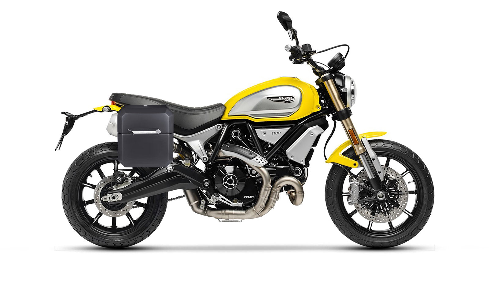 15L - Outlaw Quick Mount Medium Ducati Scrambler 1100/Special/Sport Matte Hard Solo Alforja (Right Only)