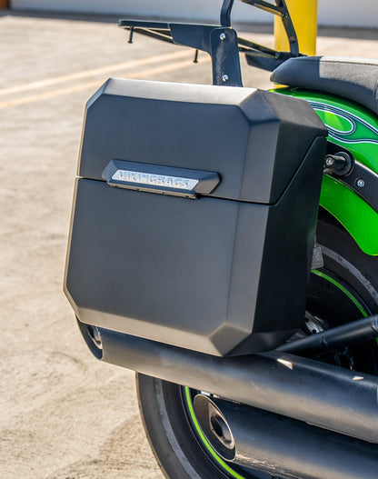 15L - Outlaw Quick Mount Medium Kawasaki Vulcan 900 Custom Matte Hard Solo Alforja (Right Only)