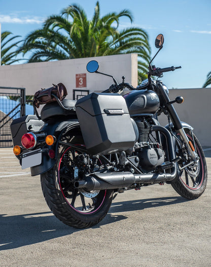 15L - Outlaw Quick Mount Medium Royal Enfield Classic 350 Matte Hard Solo Alforja (Right Only)