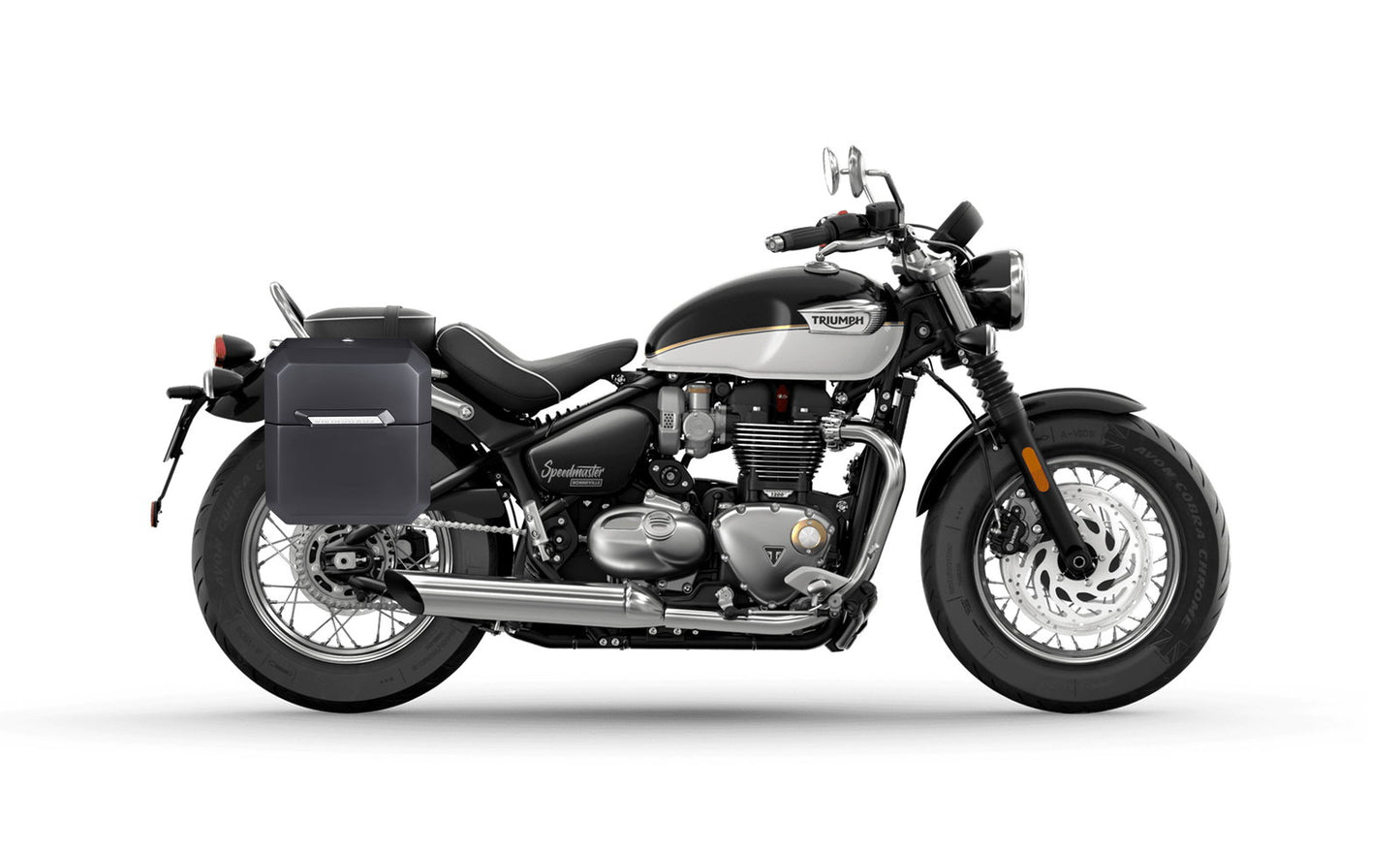 15L - Outlaw Quick Mount Medium Triumph Bonneville Speedmaster Matte Hard Solo Alforja (Right Only)