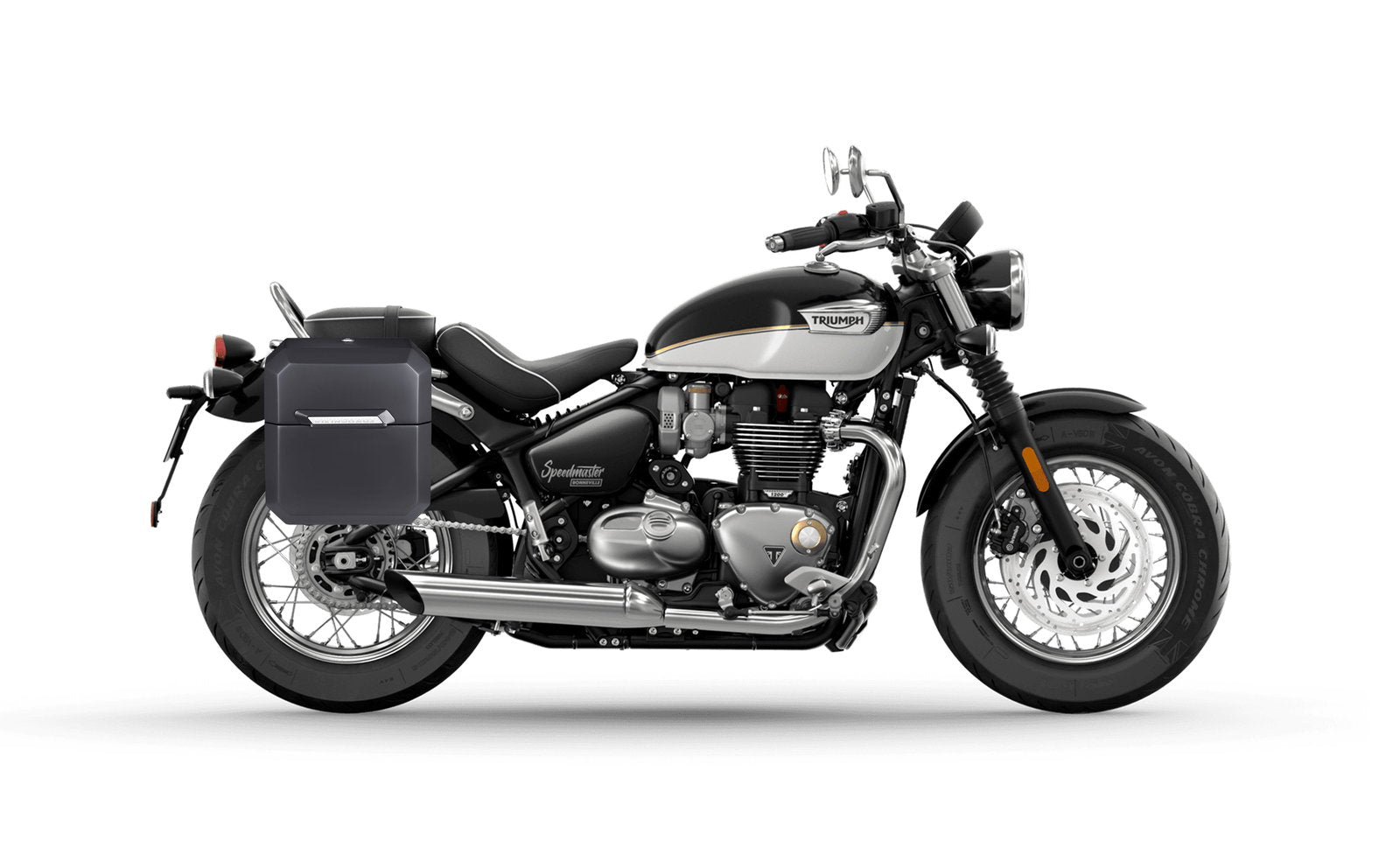 15L - Outlaw Quick Mount Medium Triumph Bonneville Speedmaster Matte Hard Solo Alforja (Right Only)
