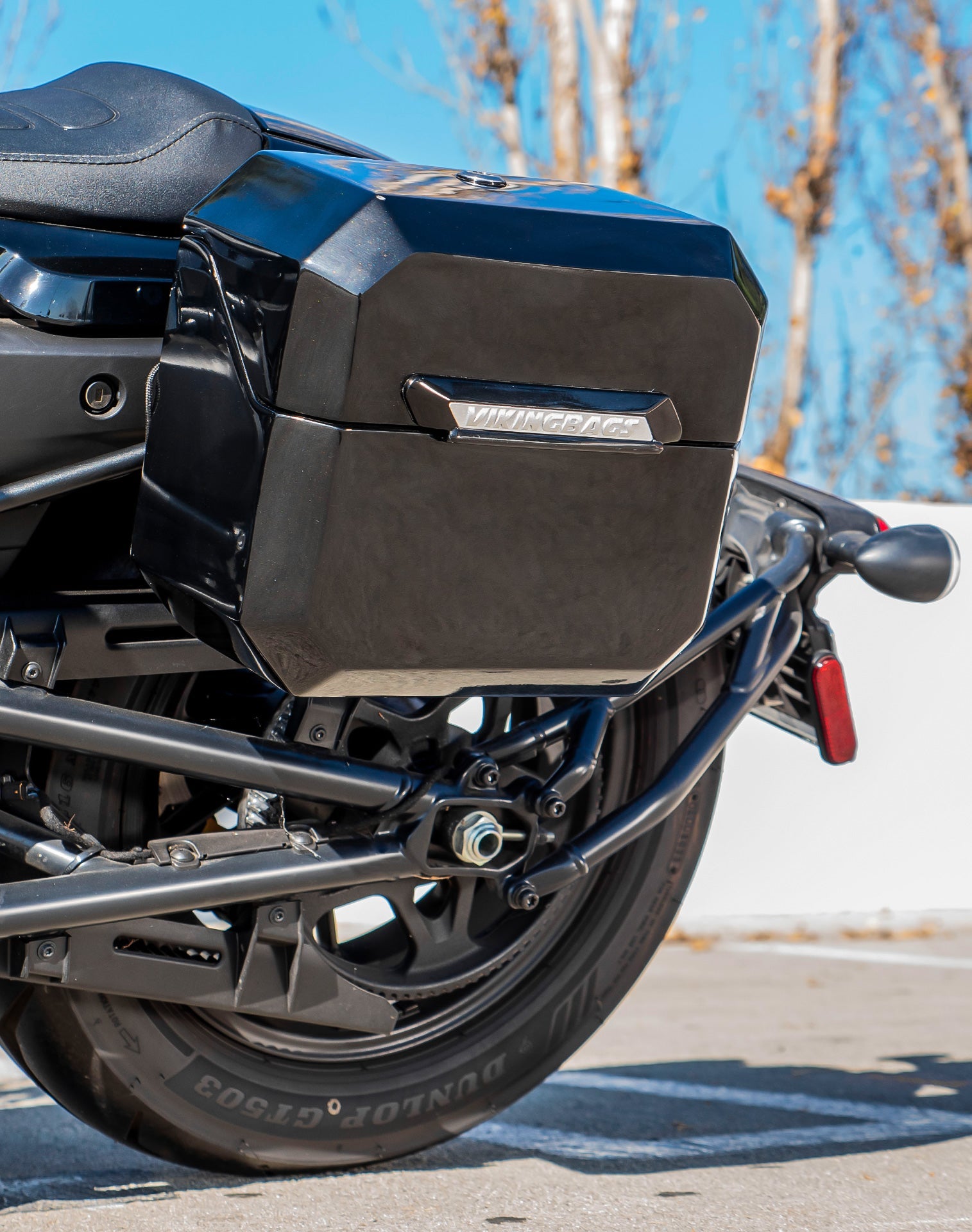 10L - Outlaw Quick Mount Small Harley Sportster S (RH1250S) Painted Hard Solo Alforja (Left Only)