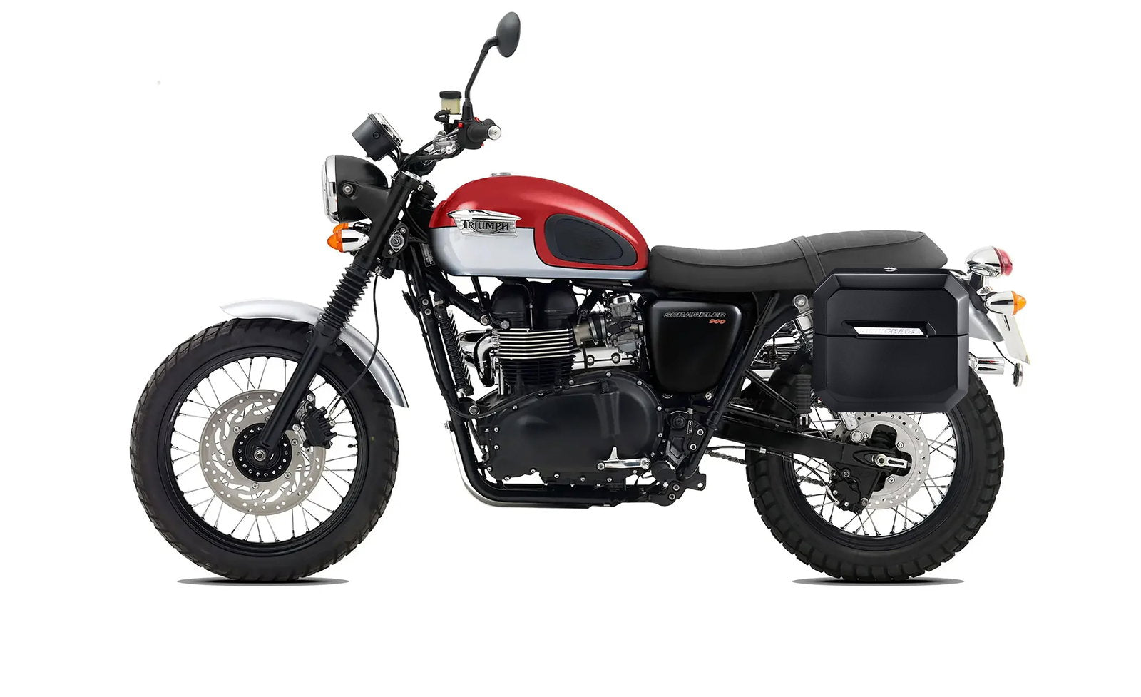 10L - Outlaw Quick Mount Small Triumph Scrambler Painted Hard Solo Alforja (Left Only)