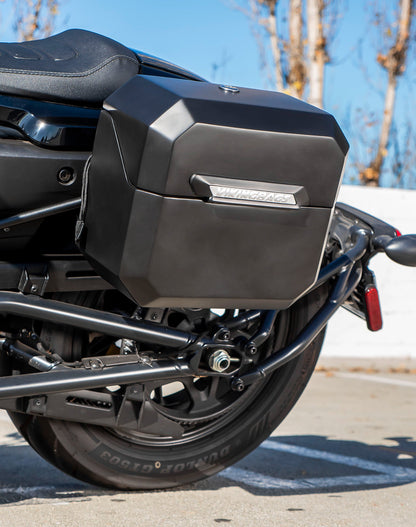 10L - Outlaw Quick Mount Small Harley Sportster S (RH1250S) Matte Hard Solo Alforja (Left Only)