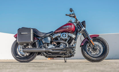 15L - Outlaw Quick Mount Medium Harley Softail Slim FLSL Matte Hard Solo Alforja (Right Only)