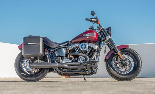 15L - Outlaw Quick Mount Medium Harley Softail Slim FLSL Matte Hard Solo Alforja (Right Only)