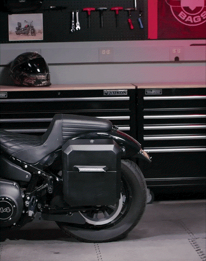 15L - Outlaw Quick Mount Medium Harley Sportster Nightster RH975/S Matte Solo Alforja (Right Only)