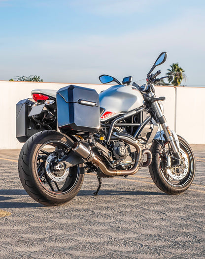 15L - Outlaw Quick Mount Medium Ducati Monster 797 Painted Hard Solo Alforja (Right Only)