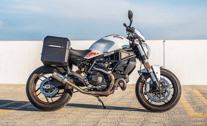 15L - Outlaw Quick Mount Medium Ducati Monster 797 Matte Hard Solo Alforja (Right Only)