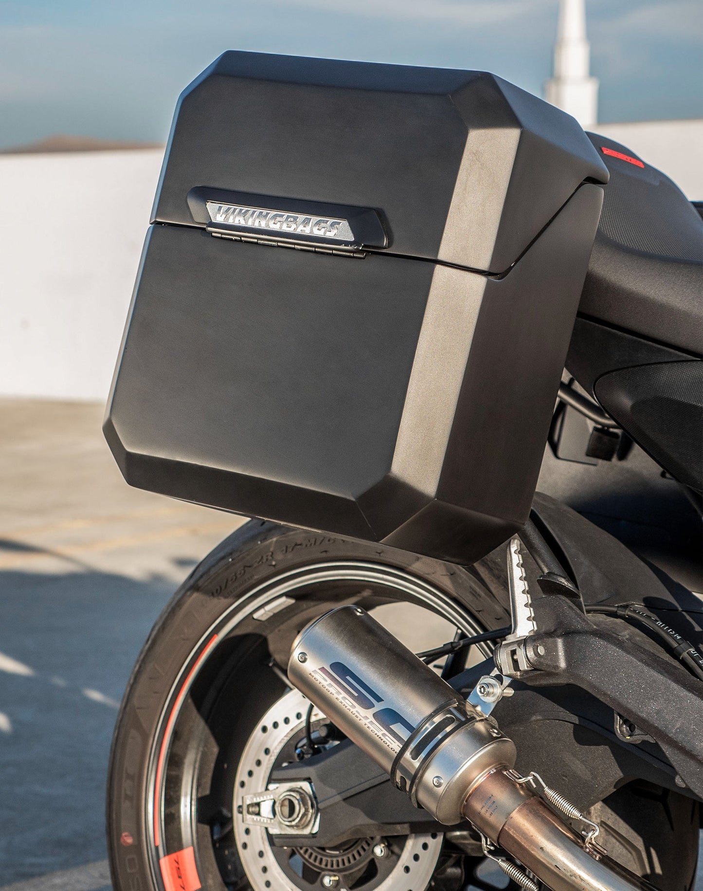 15L - Outlaw Quick Mount Medium Ducati Monster 797 Matte Hard Solo Alforja (Right Only)