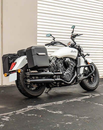 15L - Outlaw Quick Mount Medium Indian Scout Sixty Matte Hard Solo Alforja (Right Only)