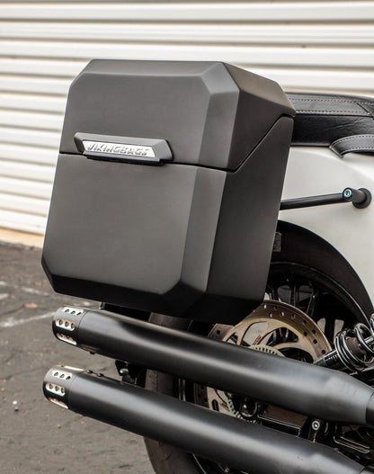 15L - Outlaw Quick Mount Medium Indian Scout Sixty Matte Hard Solo Alforja (Right Only)
