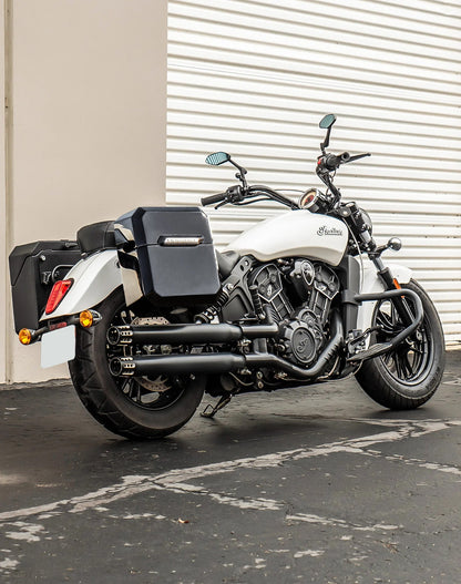 15L - Outlaw Quick Mount Medium Indian Scout Sixty Painted Hard Solo Alforja (Right Only)