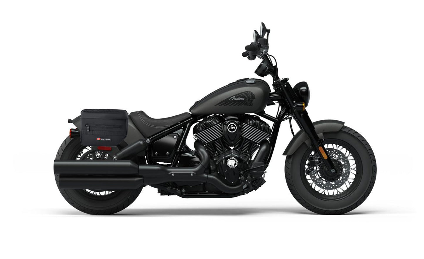 10L - Patriot Small Indian Chief Bobber Darkhorse Throw Over Alforjas