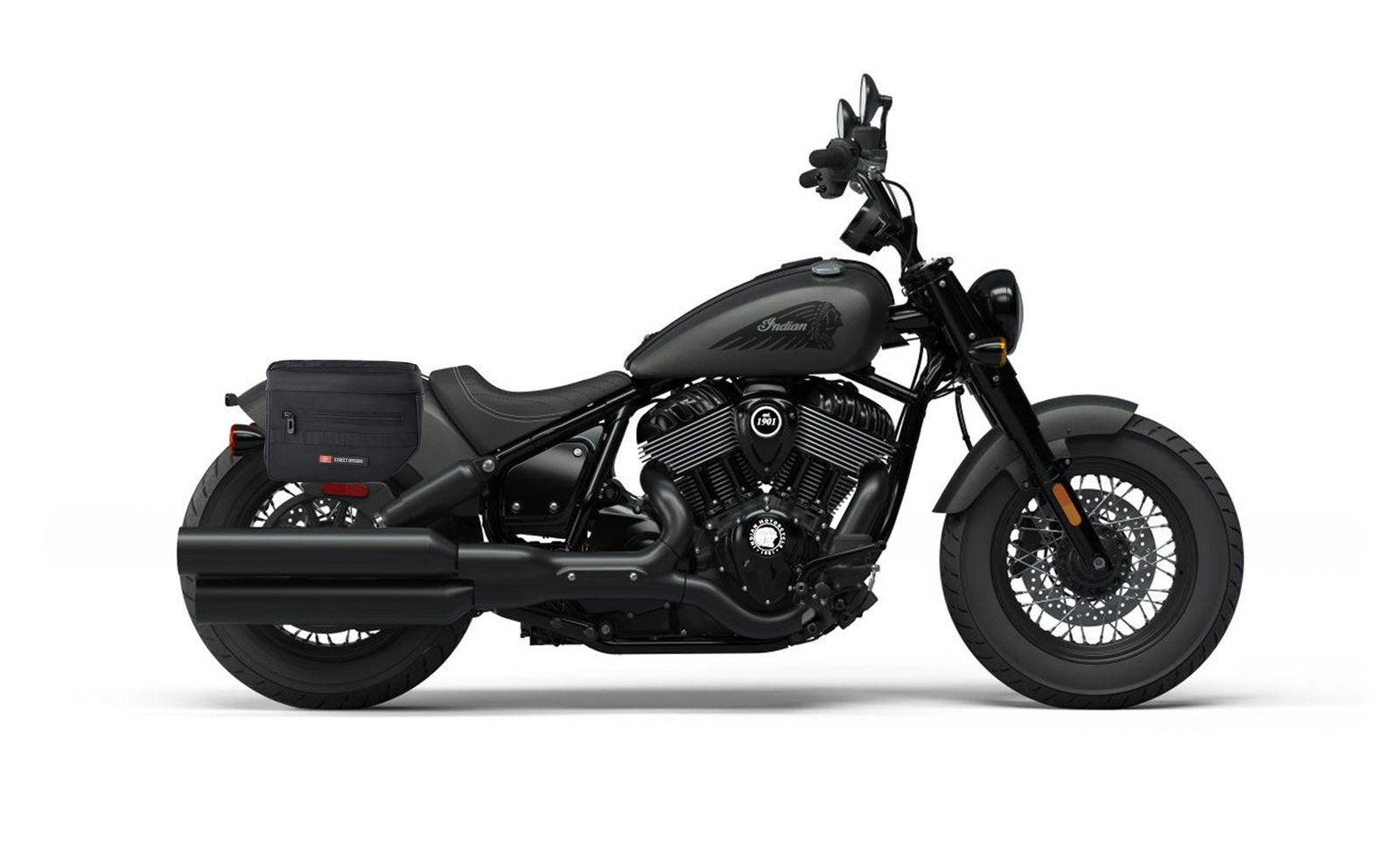 10L - Patriot Small Indian Chief Bobber Darkhorse Throw Over Alforjas