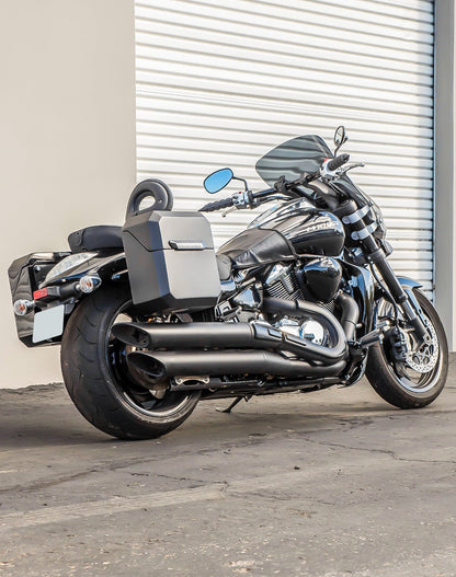 15L - Outlaw Quick Mount Medium Suzuki Boulevard M109R/VZR1800 Matte Hard Solo Alforja (Right Only)