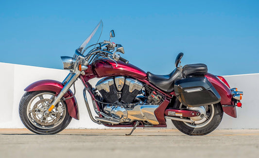 40L - Lamellar Raven XL Honda VT1300CT Interstate Painted Hard Alforjas