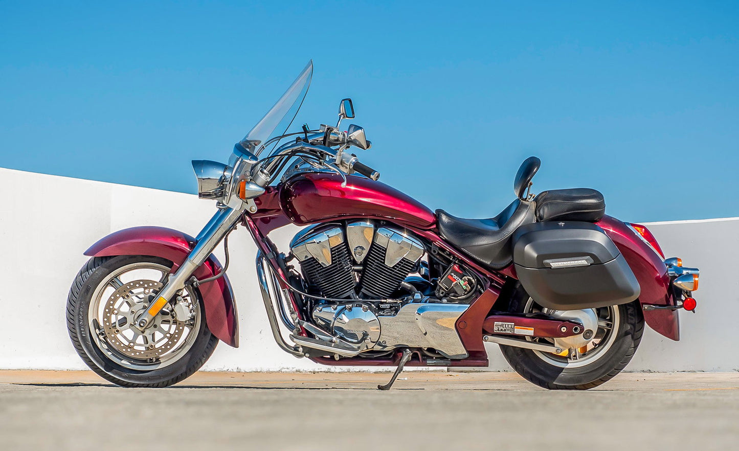 40L - Lamellar Raven XL Honda VT1300CT Interstate Matte Hard Alforjas