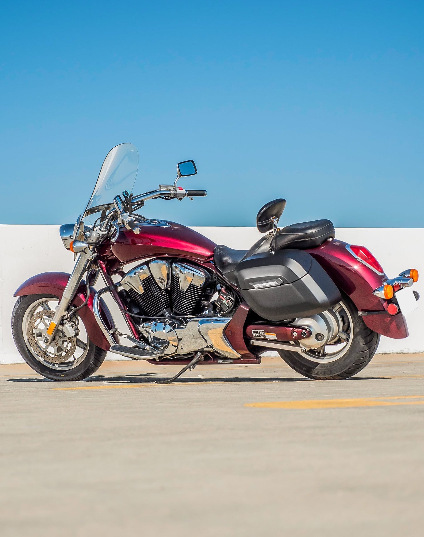 40L - Lamellar Raven XL Honda VT1300CT Interstate Matte Hard Alforjas
