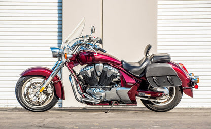 28L - Baelor Medium Hard Mount Honda VT1300CT Interstate Leather Alforjas