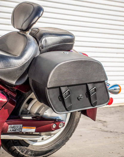 28L - Baelor Medium Hard Mount Honda VT1300CT Interstate Leather Alforjas