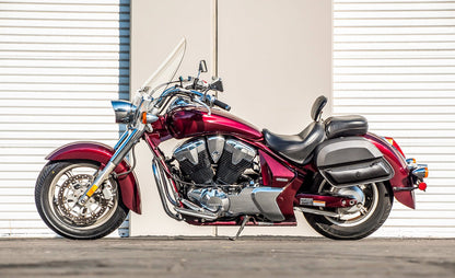 28L - Pantheon Medium Hard Mount Honda VT1300CT Interstate Leather Alforjas