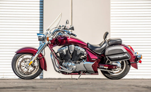 28L - Pantheon Medium Hard Mount Honda VT1300CT Interstate Leather Alforjas