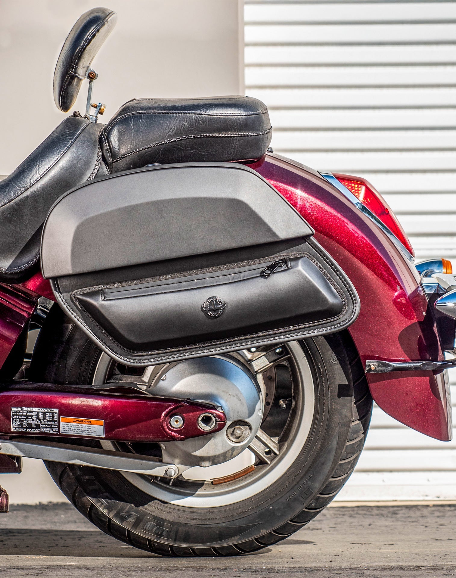 28L - Pantheon Medium Hard Mount Honda VT1300CT Interstate Leather Alforjas