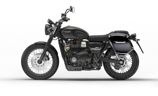 12L - Ironclad Quick Mount Medium Triumph Street Scrambler Painted Hard Solo Alforja (Left Only)