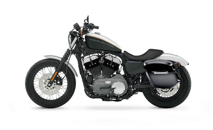 12L - Ironclad Quick Mount Medium Harley Sportster 1200 Nightster XL1200N Painted Hard Solo Alforja (Left Only)