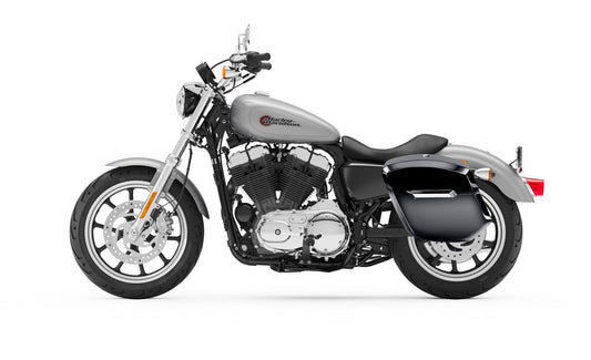 12L - Ironclad Quick Mount Medium Harley Sportster Superlow Painted XL883L Hard Solo Alforja (Left Only)