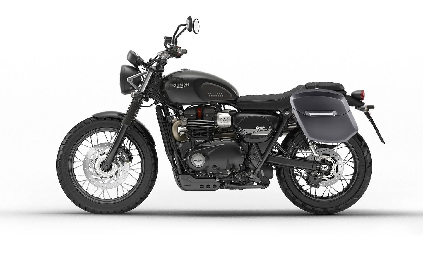 12L - Ironclad Quick Mount Medium Triumph Street Scrambler Matte Hard Solo Alforja (Left Only)