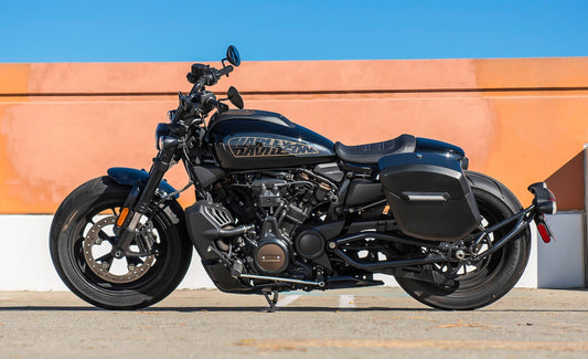 12L - Ironclad Quick Mount Medium Harley Sportster S (RH1250S) Matte Hard Solo Alforja (Left Only)