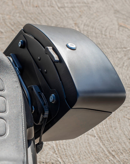 12L - Ironclad Quick Mount Medium Harley Sportster S (RH1250S) Matte Hard Solo Alforja (Left Only)