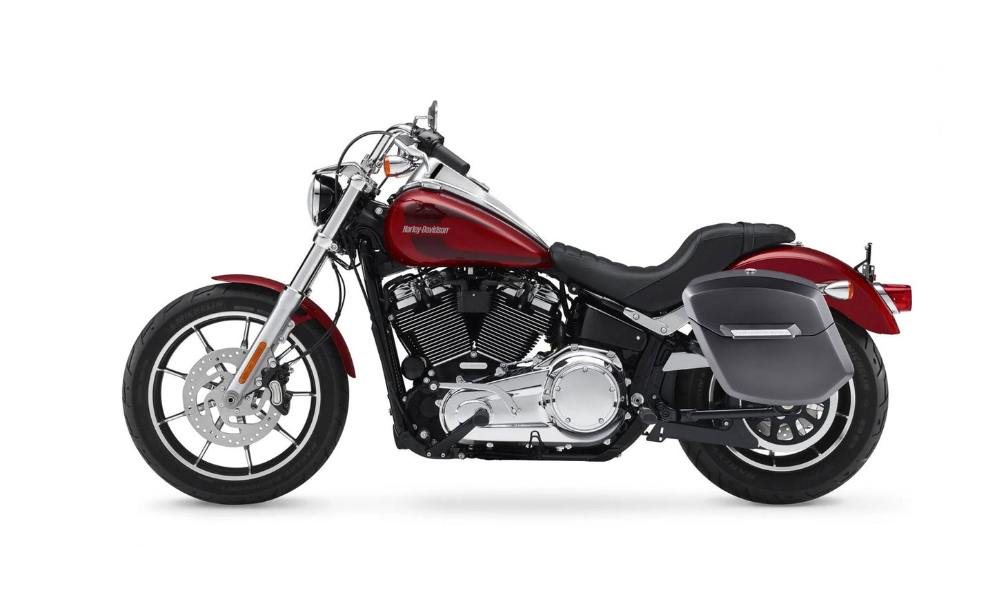 12L - Ironclad Quick Mount Medium Harley Softail Low Rider FXLR Matte Hard Solo Alforja (Left Only)